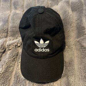 Adidas Classic Black Cap with White Logo